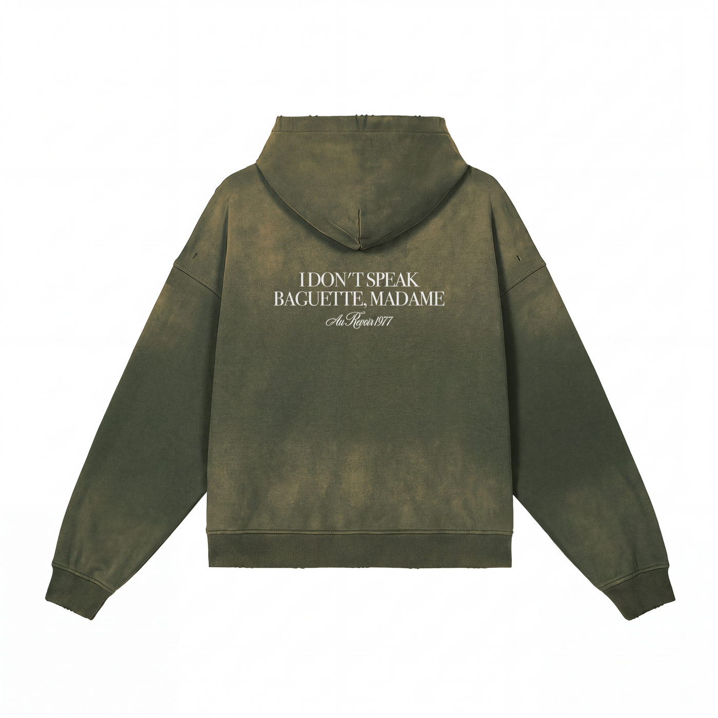 I DON'T SPEAK BAGUETTE, MADAME. — FULL-ZIP HOODIE